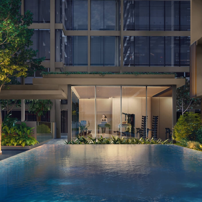 One Sophia Azure Pool and Gymnasium