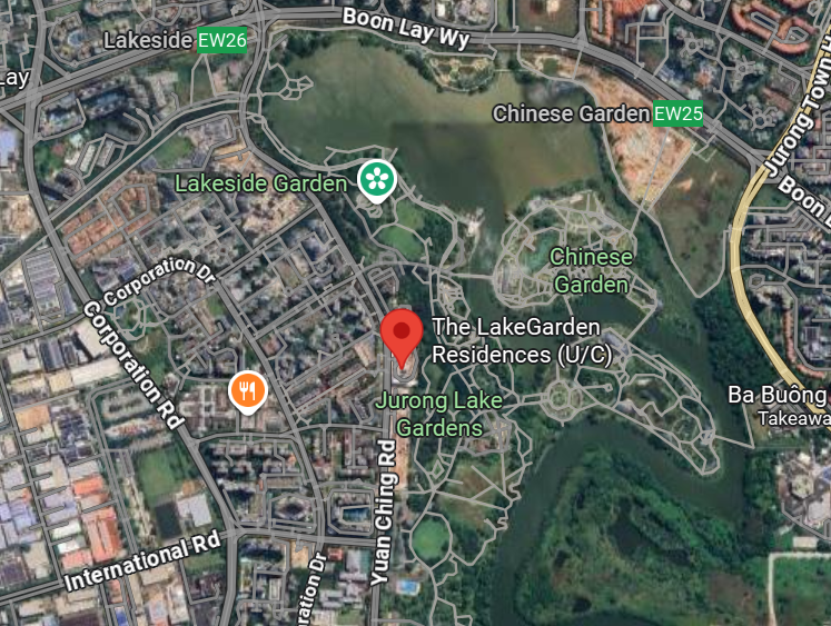 The LakeGarden Residences offers a scenic lakeside address